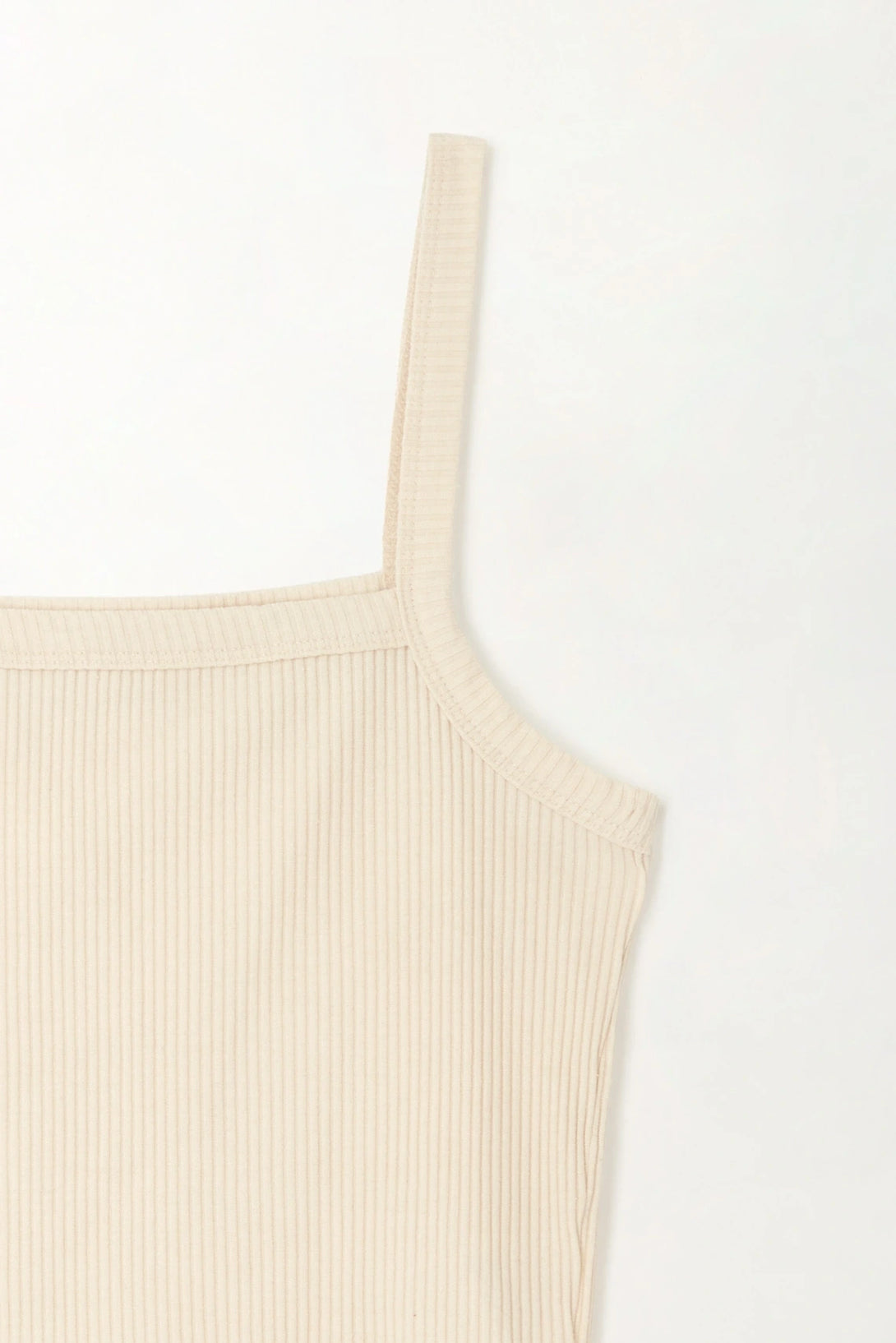 Camiseta en rib crudo para mujer