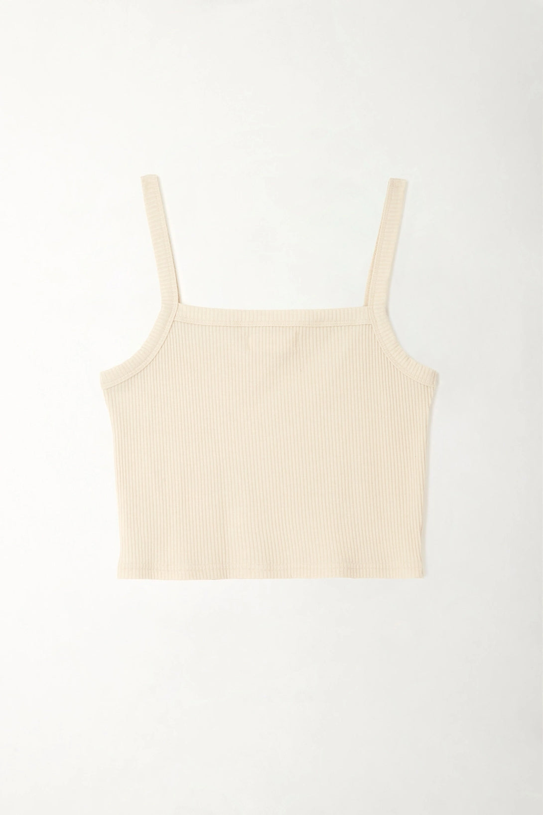 Camiseta en rib crudo para mujer