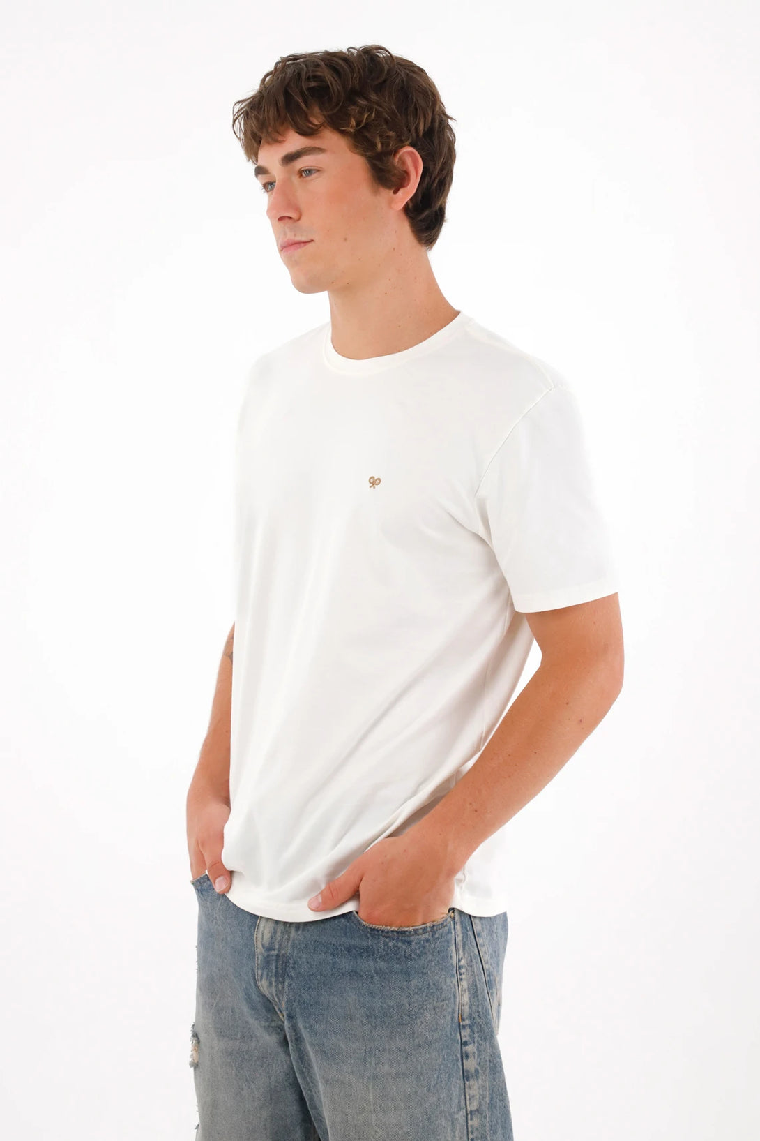 Men's raw anti-pilling T-shirt