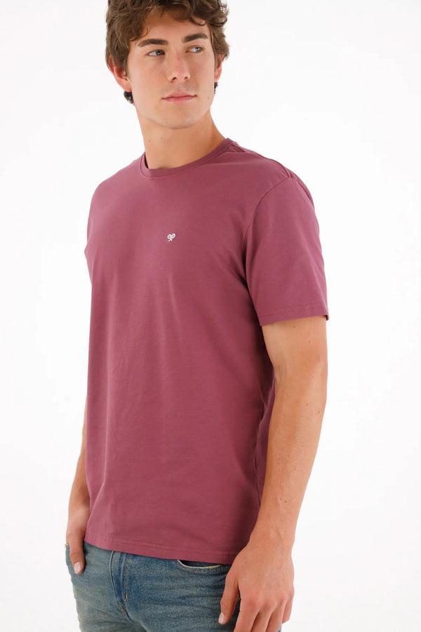 Camiseta antipilling roja para hombre