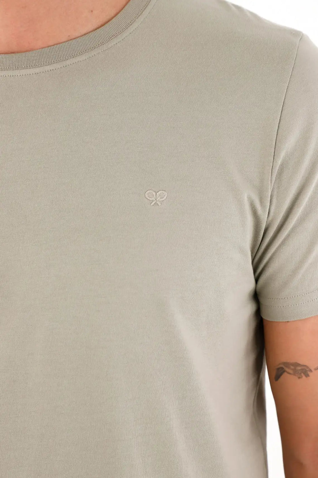 Basic T-Shirt with Mini Racket for Men