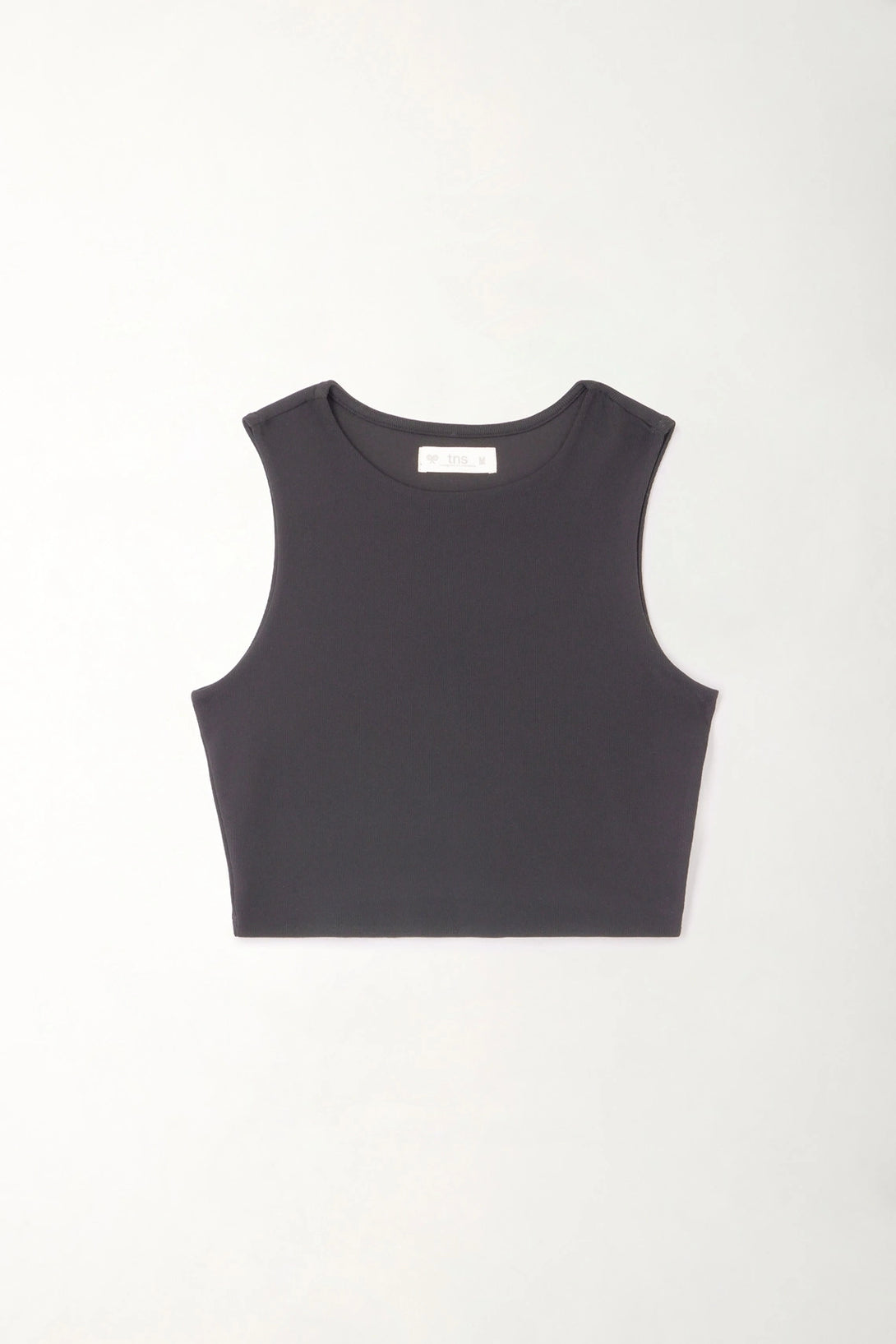 Gray Rib Crop T-Shirt for Women