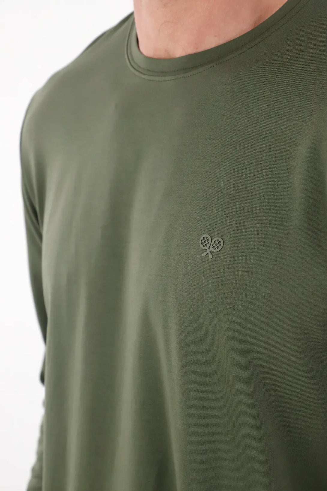 Long Sleeve Green T-Shirt for Men