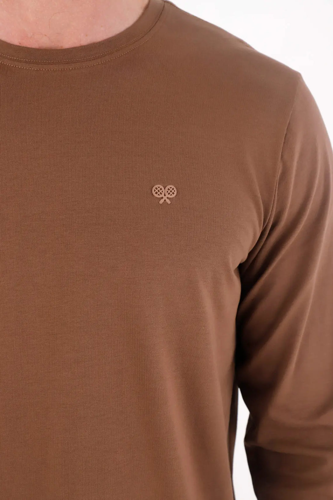 Long Sleeve Brown T-Shirt for Men