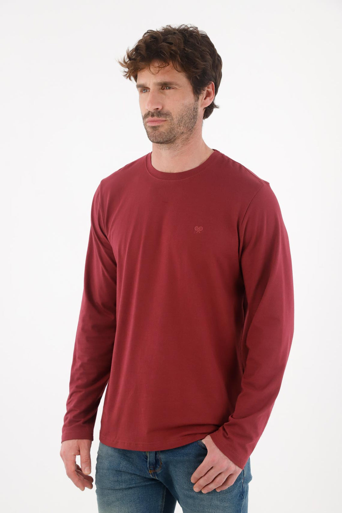 Red Long Sleeve T-Shirt for Men