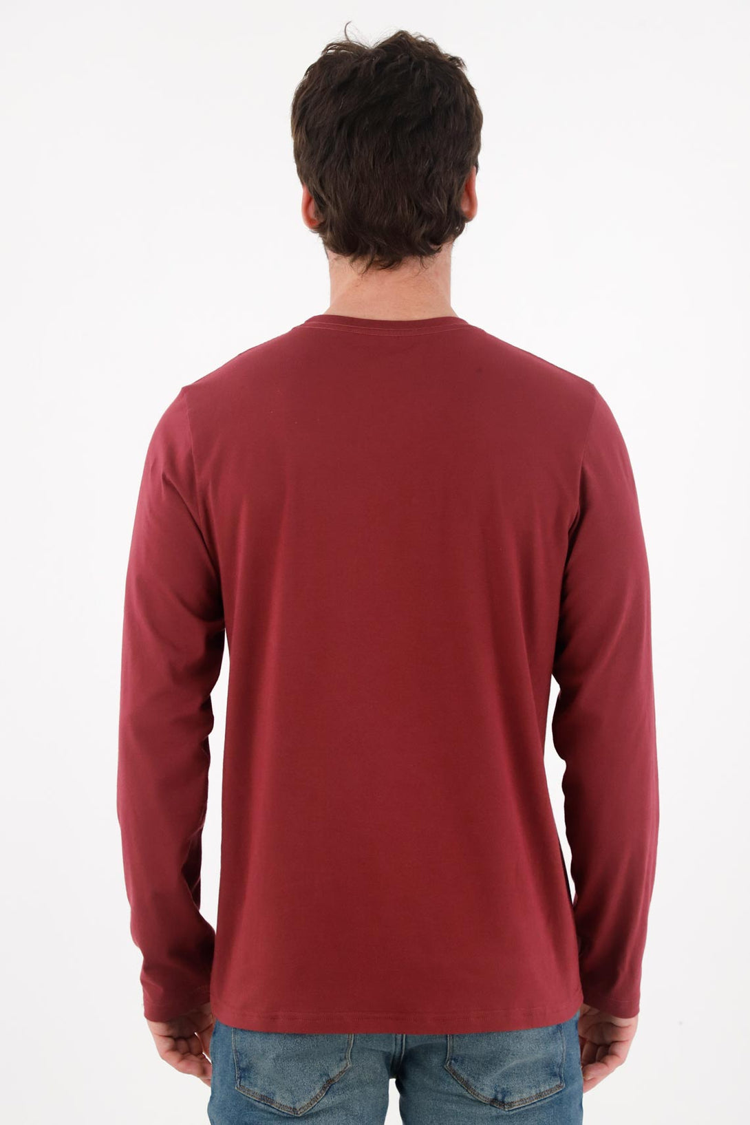 Red Long Sleeve T-Shirt for Men