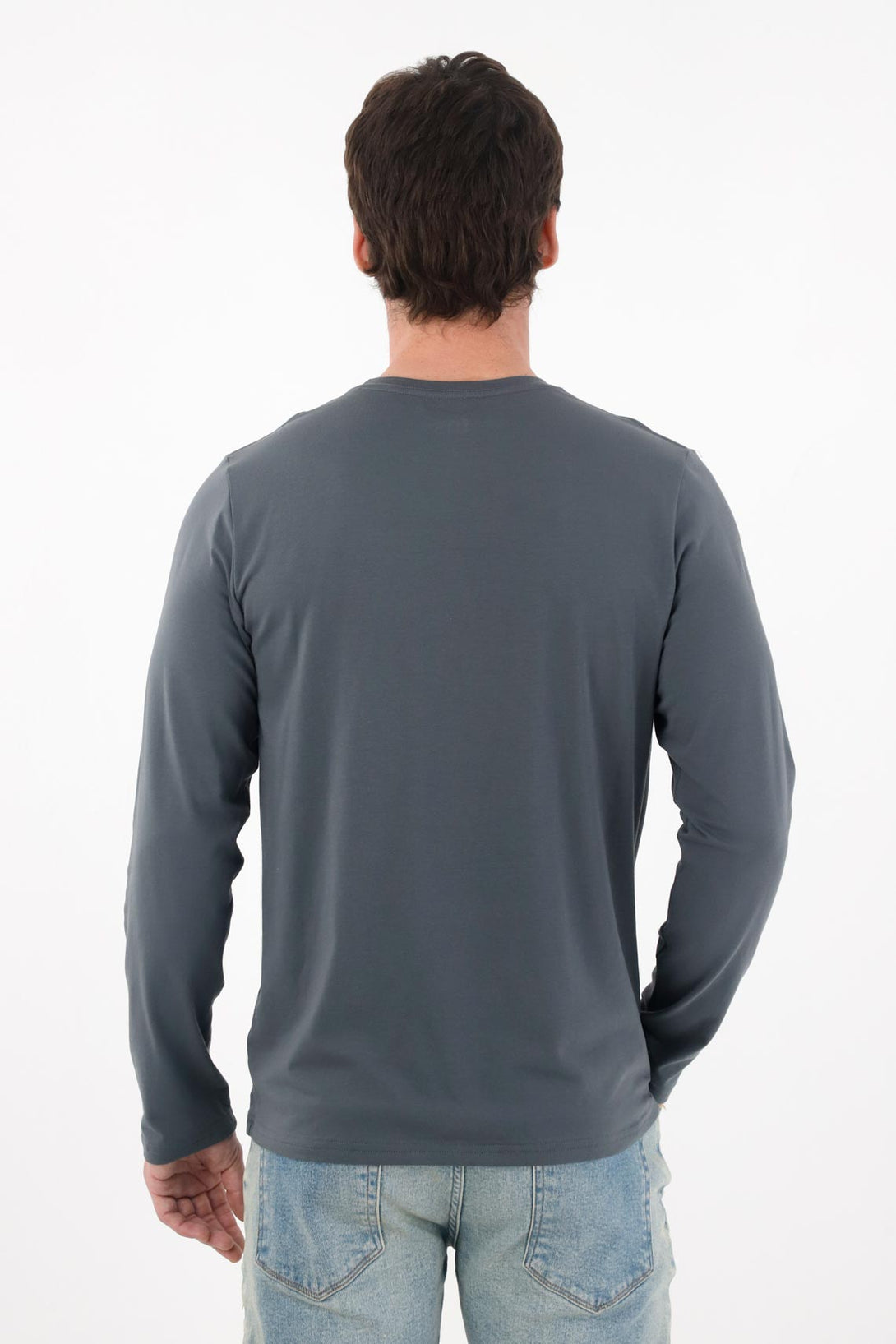 Long Sleeve Blue T-Shirt for Men