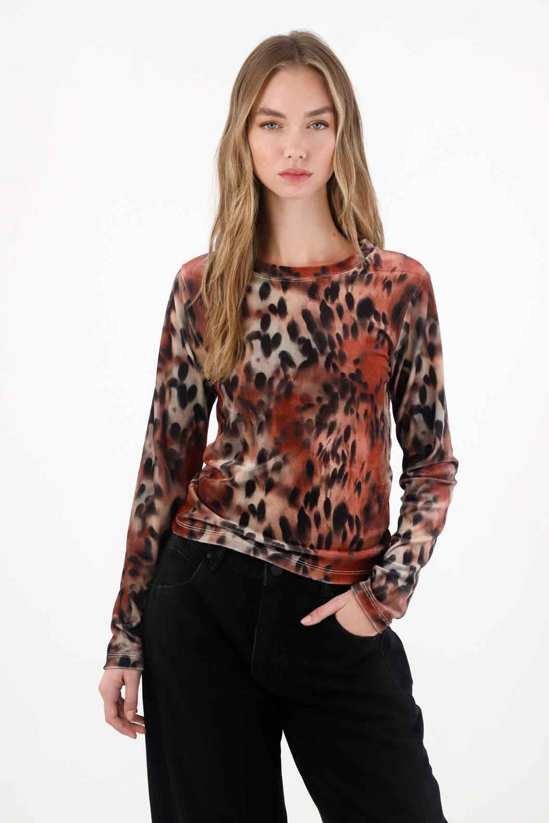 Boat Neck Coffee T-Shirt for Women