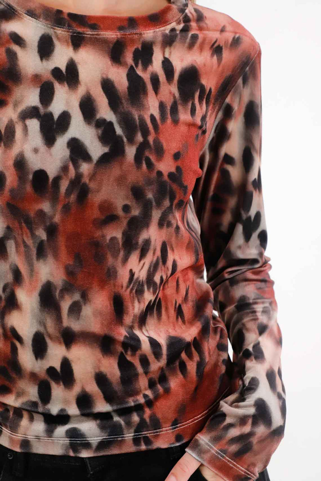 Boat Neck Coffee T-Shirt for Women