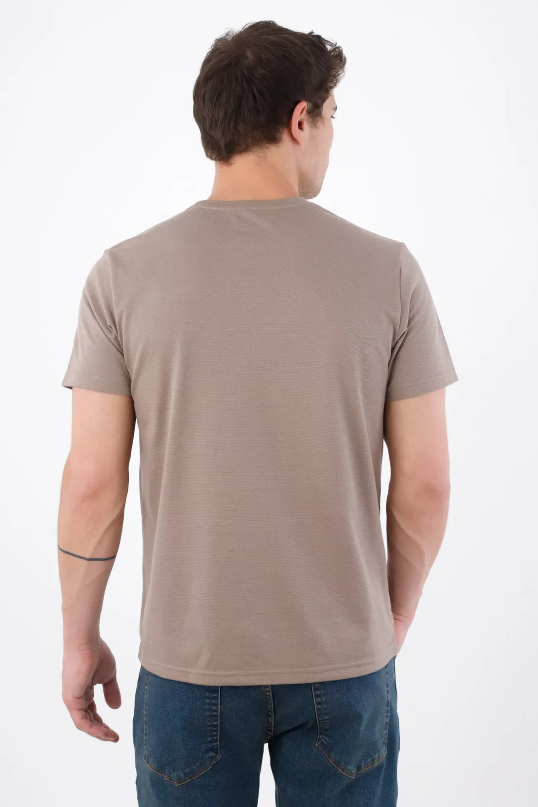 Men's regular fit TNS microtexture T-shirt