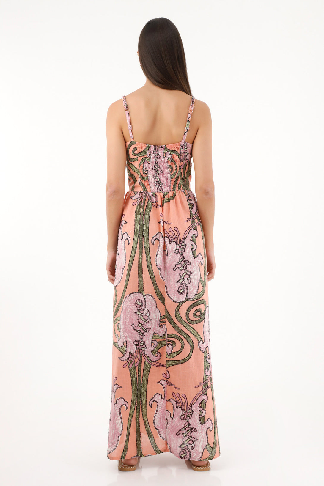 Women's Long Flower Print Dress
