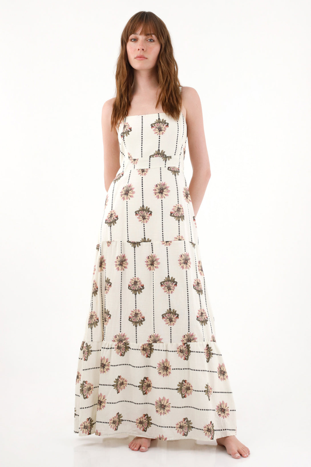 Women's Long Floral Print Dress