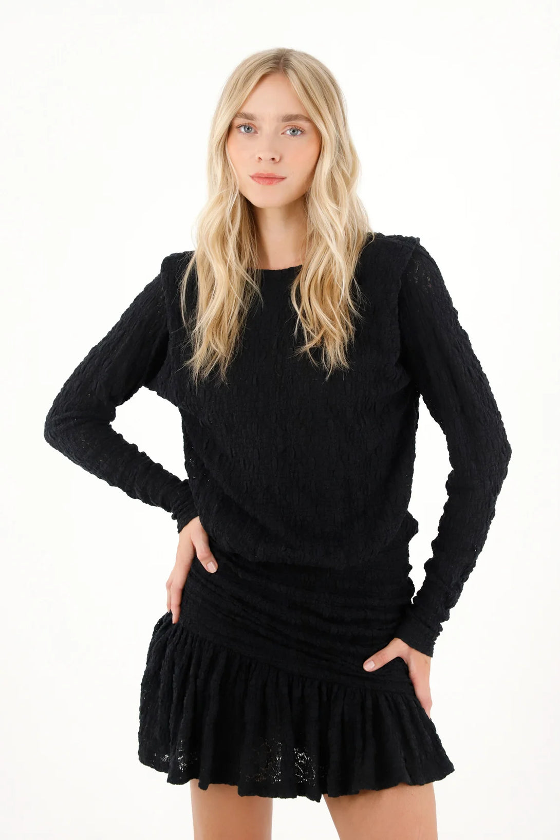 Short Black Lace Dress for Women